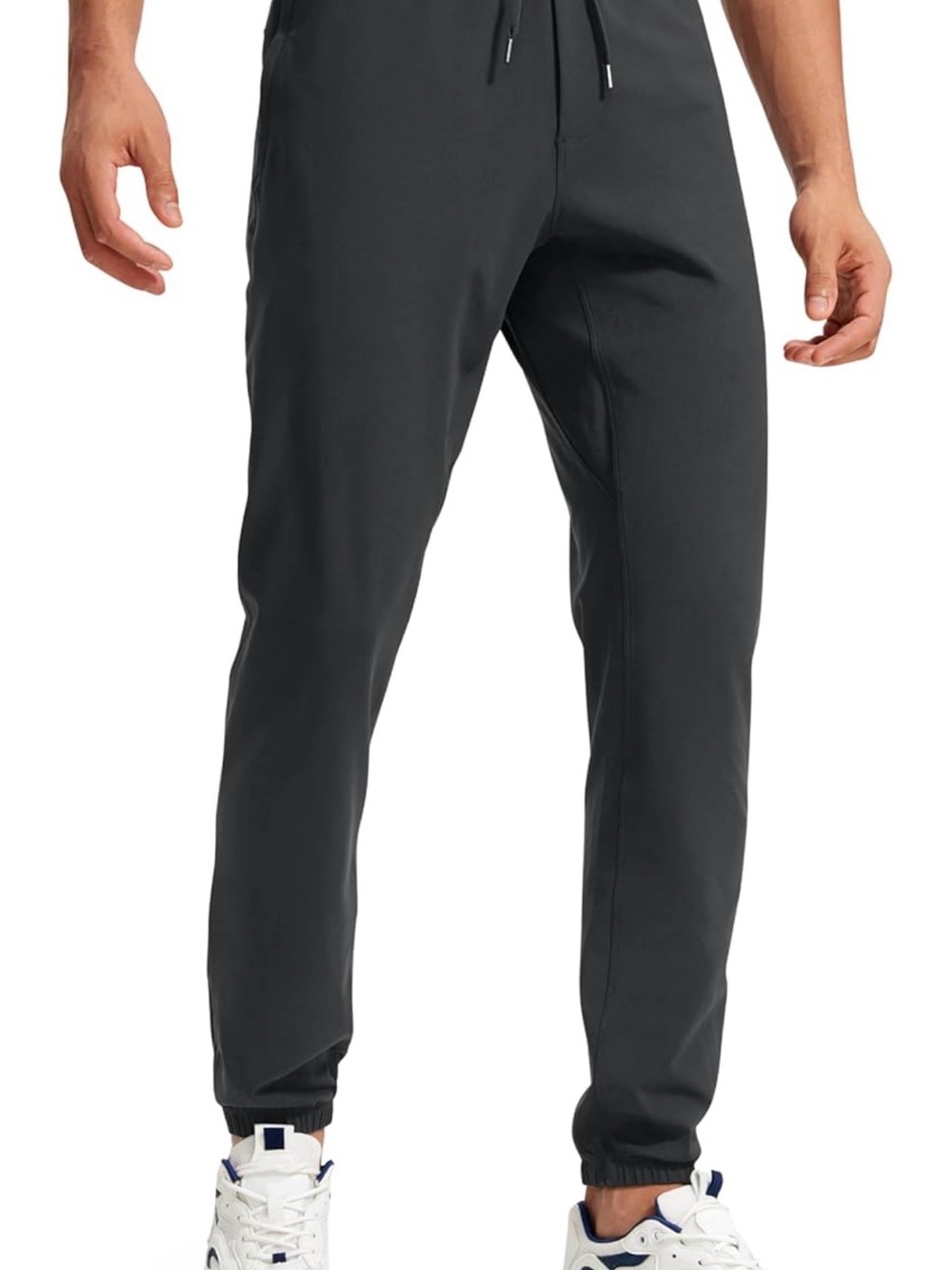 Men's CRZ YOGA 4-Way Stretch Athletic Joggers -Ink Gray- Size Large